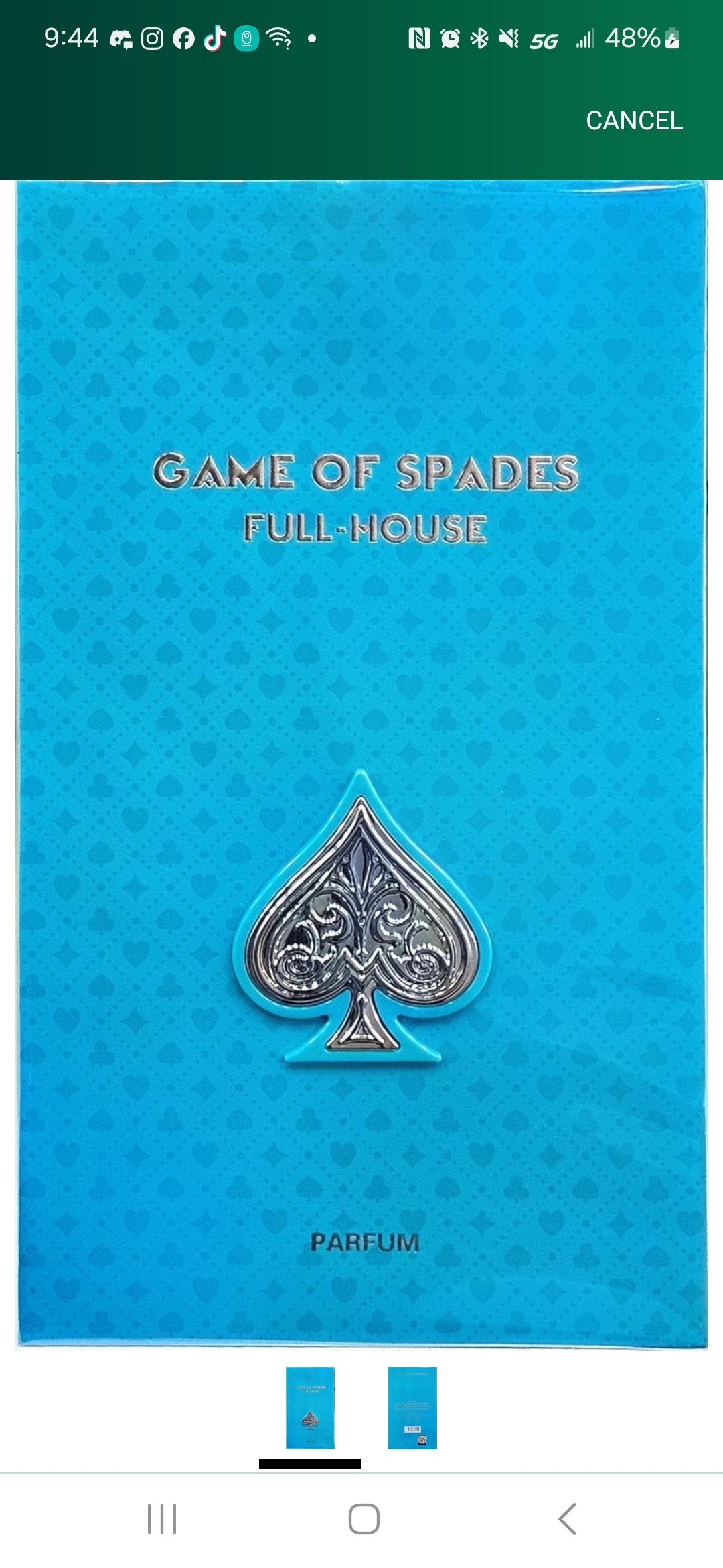 Game of spades Fullhouse
